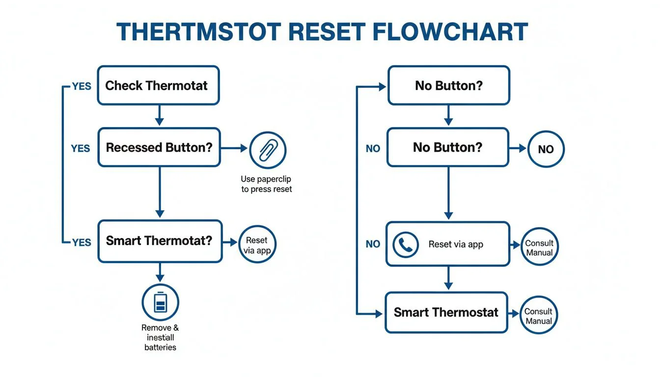 Thermostat reset flowchart