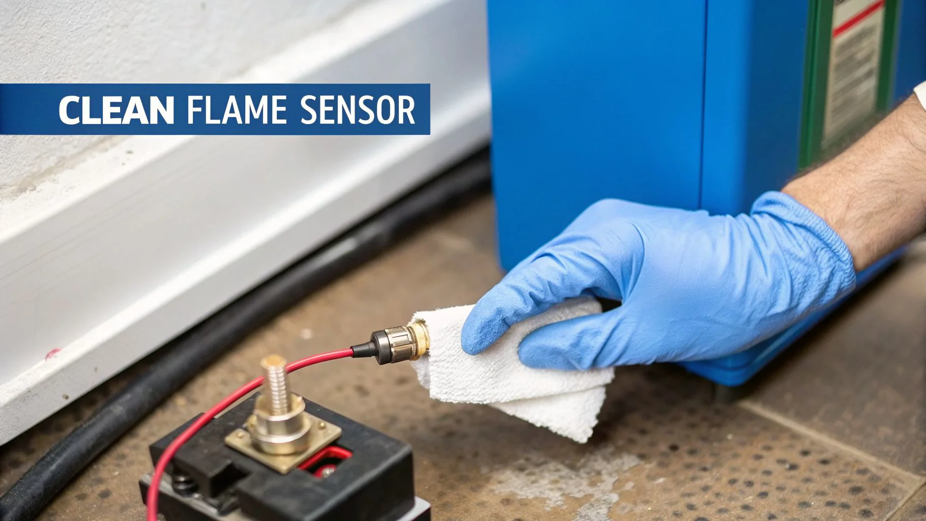 Clean flame sensor