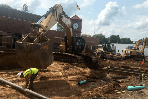 Plumbing & Road Construction Brings Changes to Downtown Foley
