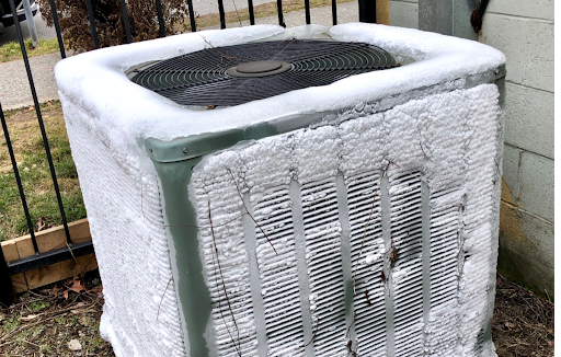 Air conditioner frozen over in the middle of summer